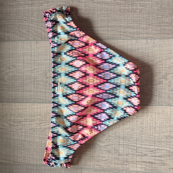 NWOT Victoria's Secret bikini bottom bright pattern small - Picture 2 of 5